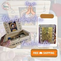 Hộp gỗ có nắp đậy cất giữ money nhị ca huynh
