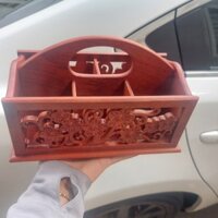 Hộp gỗ đựng đồ cá nhân | hộp đa năng đựng điều khiển đựng bút