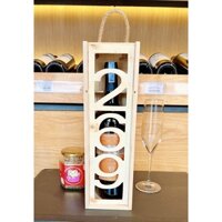 HỘP GỖ ĐỰNG RƯỢU VANG 1 CHAI CAO CẤP