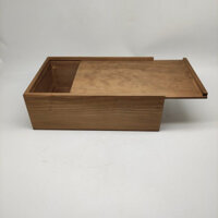 Hộp gỗ kéo Màu Retro hộp nhỏ hình chữ nhật hộp gỗ lưu trữ Hộp để bàn hộp gỗ tùy chỉnh E5HW DIX9