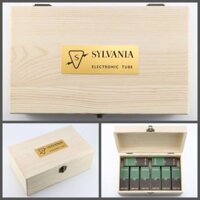 Hộp gỗ lưu trữ ống chân không SYLVANIA + 8 hộp miễn phí cho 6SL7 6BL7 6EM7 6J5