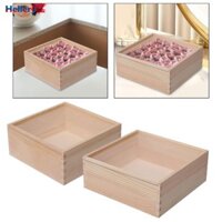Hộp Gỗ Vintage Cưới Đa Năng Kẹo Hiển Thị Để Bàn Trang Trí Nhà Cửa Vuông Hộp Gỗ Nhăn Hộp Bảo Quản Hộp