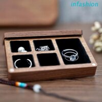 Hộp Gỗ Vuông Đựng Trang Sức Phong Cách Vintage