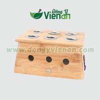 Hộp Gỗ Xông Nhang Ngải 6 Lỗ