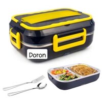 Hộp hâm nóng Cơm 4 ngăn Cao Cấp Ruột inox 304 hàng cao cấp - Xanh đen