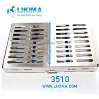 Hộp hấp dụng cụ 13x19x2cm, đựng 10 dụng cụ – 3510 Likima