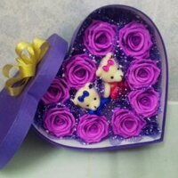 Hộp hoa gấu bông
