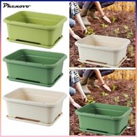 Hộp Hoa Hình Chữ Nhật 28 L Có Khay Trang Trí Sân Vườn Hiên Nhà Trồng Rau
