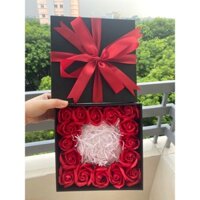 Hộp Hoa Sáp Vuông Đựng Quà 20* 20*8cm Siêu Xinh