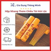 Hộp Hương Nhang Thần Tài Hút Lộc, Mùi Nhang Thơm Dễ Chịu Không Gây Độc Hại, Hương Sạch Tàn Cong Giữ Tàn Vàng Óng