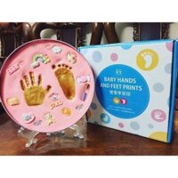 HỘP IN DẤU VÂN TAY CHÂN CHO BÉ LOẠI CÓ TÚI ĐỰNG