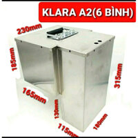 Hộp inox 304 cho xe điện KLARA A2 (5,6 Bình )