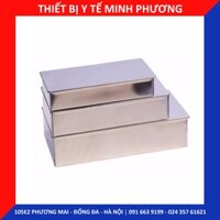 Hộp inox chữ nhật đựng dụng cụ y tế Việt Nam các cỡ dùng trong bệnh viện, phòng khám