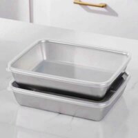 Hộp inox có nắp size 25x20cm (Kiện 200 cái)