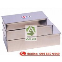 Hộp inox đựng dụng cụ, hộp đựng dụng cụ y tế, hộp inox chữ nhật