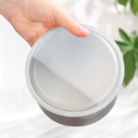 Hộp inox đựng thực phẩm có nắp đậy an toàn Echo - hàng nội địa Nhật Bản Made in Japan - Loại tròn 500ml 0321-046