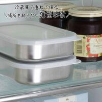 Hộp inox đựng thực phẩm có nắp đậy an toàn Echo - hàng nội địa Nhật Bản Made in Japan - Loại chữ nhật 450ml 0321-503