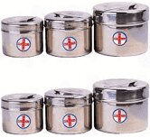 Hộp Inox Tròn Đựng Bông Gòn, Lưu Mẫu Các Size