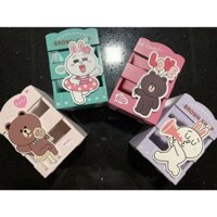 Hộp kệ gỗ đựng bút xinh mẫu Gấu Thỏ Brown Cony Line