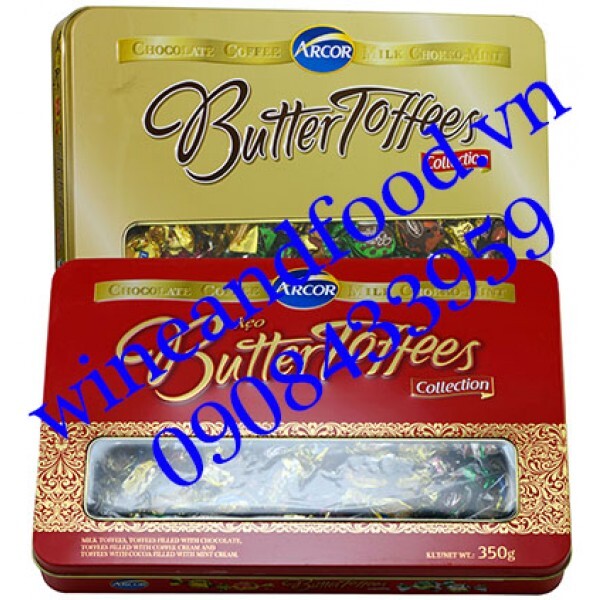 Hộp kẹo Arcor Butter Toffees Collection 350g