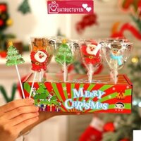 Hộp kẹo đường, kẹo mút, 24 que kẹo ngộ nghĩnh quà tặng decor trang trí hộp quà tặng cho các bé