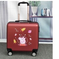 (Hộp kéo)Ca-bin 20 inch vali nhỏ nam doanh nhân bánh xe phổ thông hộp đựng đẩy mini nữ 18 mật khẩu retro
