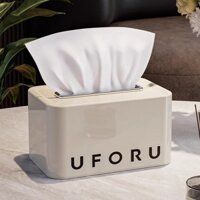 Hộp khăn giấy Beikai cho phòng khách, hộp khăn giấy cao cấp sang trọng, trang trí bàn cà phê, hộp khăn giấy sáng tạo cho gia đình, cảm giác cao cấp màu kem.