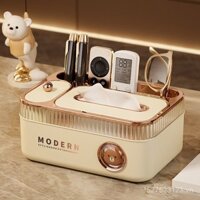 Hộp khăn giấy để bàn phòng khách bàn cà phê đa chức năng lưu trữ điều khiển từ xa bàn ăn sang trọng cao cấp hộp khăn giấy mới