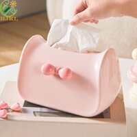Hộp khăn giấy vuông HJKL có lò xo bền cho gia đình