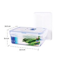 Hộp Kháng Khuẩn Chef Lock Premium 1,7L - kèm khay chống úng - 6856