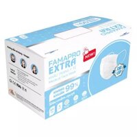 Hộp khẩu trang extra 4 lớp x 50 cái màu trắng Famapro hộp 50 cái (1 Hộp)