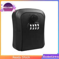 Hộp khóa chìa khóa Hộp khóa kết hợp 4 chữ số treo tường Hộp lưu trữ chìa khóa chống nước