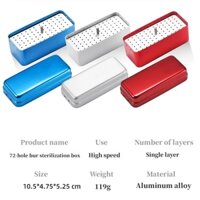 Hộp khử trùng nha khoa 72 lỗ Hộp tiệt trùng nồi hấp Hộp đựng hồ sơ Burs Endo Hộp khử trùng nha khoa