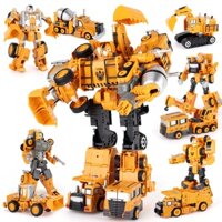 Hợp Kim Biến Đổi Robot Đồ Chơi Trẻ Em Kỹ Thuật Xe Mô Hình Máy Xúc Bé Trai Đồ Chơi Ô Tô