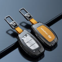 [Hợp kim & da] Vỏ bọc chìa khóa ô tô cho Hyundai i10 i20 i30 Tuscon Elantra Accent Avante Phụ kiện