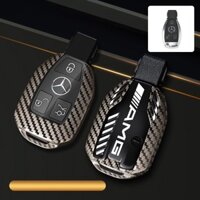 Hợp Kim Hàng Không Chìa Khóa Xe Ô Tô Dành Cho Xe Mercedes Benz Chrome Sợi Carbon Chìa Khóa Ô Tô C180L C260L C200LGLA GLC200