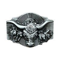 Hợp kim kẽm Bull Head Belt Buckle Cung cấp phong cách phương Tây