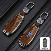 Hợp Kim Kẽm Chìa Khóa Xe Ô Tô Bao Đựng Vỏ Fob Giá Đỡ Thời Trang Bóng Gỗ Hạt Nút Bảo Vệ Cho Xe Ford Ecosport Focus 3 4 ST Fiesta Everest Fusion Kuga Escape Mondeo MK3 MK4