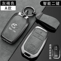 Hợp Kim Kẽm Chìa Khóa Xe Ô Tô Bao Da Chính Hãng Thông Minh Leathaire Vỏ Chống Thấm Nước Cho Xe Toyota Innova Zenix Fortuner Alphard Hilux Revo Rocco Corolla Yaris Cross Camry Prius GT86