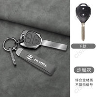 Hợp Kim Kẽm Da Dê Da Thật Da Chìa Khóa Ô Tô Bao Thông Minh Không Chìa Khóa Mờ Nút Bảo Vệ Cho Xe Toyota Auris HiLux Tràng Hoa Fortuner Prado Verso Camry Reiz Yaris Vitz Vios Rav4