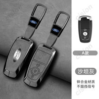 Hợp Kim Kẽm Da Dê Da Thật Da Chìa Khóa Ô Tô Bao Da Từ Xa Thông Minh Fob Vỏ Dành Cho Xe Ford Ranger Wildtrak Raptor Everest Explorer Expedition Bronco Sport Mustang Mach-e F-150 F-250