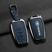 Hợp Kim Kẽm Da Dê Da Thật Xe Ô Tô Thông Minh Từ Xa Chìa Khóa Fob Vỏ Bảo Vệ Vỏ Giá Đỡ Cho Xe Toyota CHR C-HR Camry Corolla Cross Altis Prius RAV4 Land Cruiser Prado 86