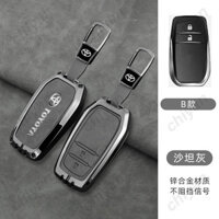 Hợp Kim Kẽm Da Dê Da Thật Chính Hãng Ô Tô Kim Loại Chìa Khóa Bao Vỏ Giá Đỡ Cho Xe Toyota Land Cruiser 200 300 Prado TLK 200 Yaris Cross Hilux Innova Alphard Velllfire Fortuner Camry