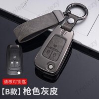 Hợp Kim Kẽm Da Lật Chìa Khóa Xe Fob Ốp Lưng Vỏ Giá Đỡ Móc Khóa Cho Xe Chevrolet Cruze Malibu Tracker Spin Trax Trailblazer Aveo Sail Sonic Spark Gấp Bảo Vệ Từ Xa