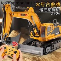 Hợp Kim Lớn Điều Khiển Từ Xa Máy Xúc Đồ Chơi Xe Máy Xúc Điện Máy Xúc Kỹ Thuật Xe Ô Tô Đồ Chơi Trẻ Em Bé Trai