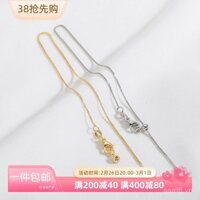 Hộp kim mạ vàng 14K 18K, vòng tay đa năng, dây chuyền, hạt trang sức, vật liệu làm thủ công DIY, phụ kiện