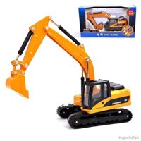 Hợp kim máy xúc bánh xích máy xúc bánh lốp xe kỹ thuật đồ chơi mô hình máy xúc kim loại ô tô đồ chơi trẻ em đóng hộp