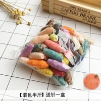 Hộp kim miễn phí, chỉ may gia đình màu sắc, cuộn nhỏ, chỉ chùa đỏ trắng 402, chỉ kim may tay, chỉ may thủ công