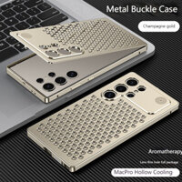 Hợp Kim Nhôm Thơm Tản Nhiệt Kim Loại Ốp Lưng Điện Thoại Di Động, Dành Cho Samsung S25 S24 S23 Ultra S24 Plus Bảo Vệ Phía Sau