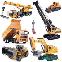 Hợp Kim RC Kỹ Thuật Xe Series Máy Xúc Máy Xúc Dump Mixer Xe Tải Con Lăn Tháp Cần Cẩu Xe Bánh Xích Loại Đồ Chơi Điều Khiển Từ Xa Cho Bé Trai Xây Dựng Xẻng Kỹ Thuật Xe Ô Tô